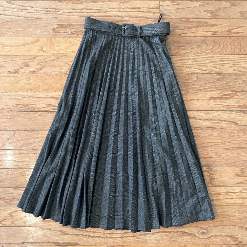 Zara pleated maxi skirt